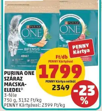 PENNY Purina ONE Száraz Macskaeledel ajánlat