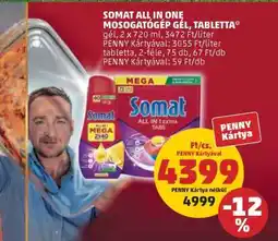 PENNY Somat All in One Mosogatógép Gel, Tabletta ajánlat