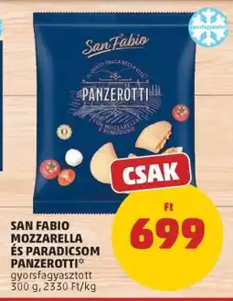 PENNY San Fabio Mozzarella és Paradicsom Panzerotti ajánlat