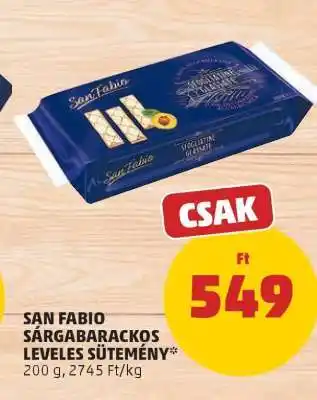 PENNY San Fabio Sárgabarackos Leveles Sütemény ajánlat