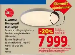 Lidl Livarno Mennyezeti LED-lámpa ajánlat