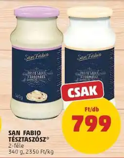 PENNY San Fabio Tésztaszósz ajánlat