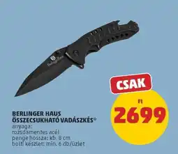 PENNY Berlinger Haus Összecsukható Vadászkés ajánlat