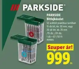 Lidl PARKSIDE Bitfejkészlet ajánlat