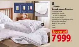 Lidl LIVARNO Steppelt paplan, 4 évszakos ajánlat