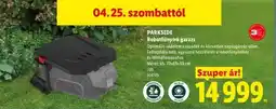 Lidl PARKSIDE Robotfűnyíró garázs ajánlat
