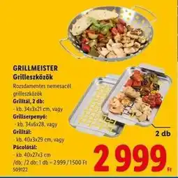 Lidl GRILLMEISTER Grilleszközök ajánlat