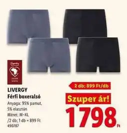 Lidl Livergy Férfi boxeralsó ajánlat