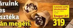 Lidl Csokoládés muffin kekszdarabokkal ajánlat