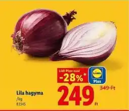 Lidl Lila hagyma ajánlat