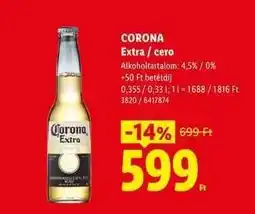 Lidl CORONA ajánlat