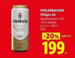 Lidl PERLENBACHER ajánlat
