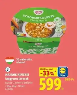Lidl Hazánk Kincsei Magyaros levesek ajánlat