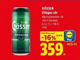 Lidl GÖSSER ajánlat
