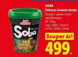 Lidl SOBA ajánlat