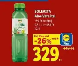 Lidl Solevita Aloe Vera ital ajánlat