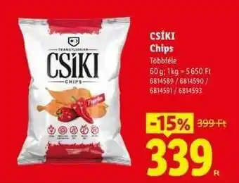 Lidl Csíki chips ajánlat
