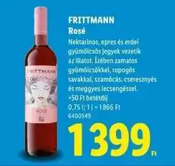 Lidl Frittmann Rosé ajánlat