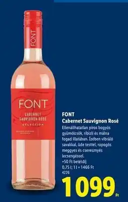 Lidl FONT Cabernet Sauvignon Rosé ajánlat