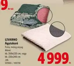 Lidl Livarno Ágytakaró ajánlat