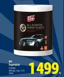 Lidl W5 Papírtörlő ajánlat