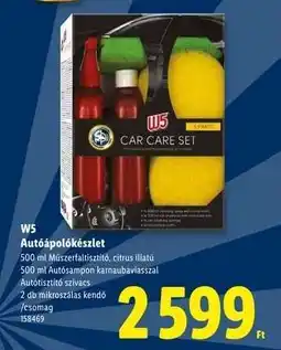 Lidl W5 Autóápolókészlet ajánlat