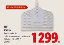 Lidl W5 Vállfa ajánlat
