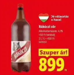 Lidl Rákóczi sör ajánlat