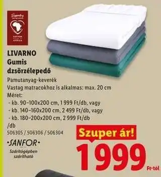 Lidl Livarno Gumis dzsörzélepedő ajánlat