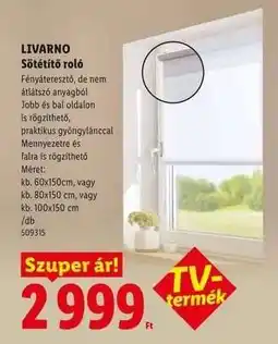 Lidl Livarno Sötétítő roló ajánlat