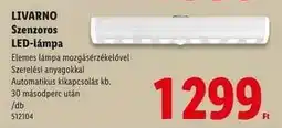 Lidl LIVARNO Szenzoros LED-lámpa ajánlat