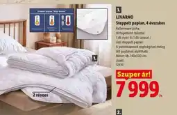 Lidl LIVARNO Steppelt paplan, 4 évszakos ajánlat