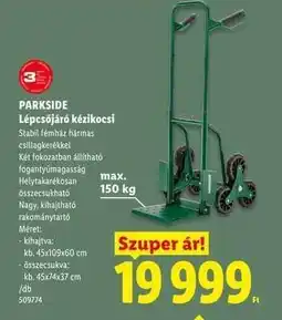 Lidl PARKSIDE Lépcsőjáró kézikocsi ajánlat