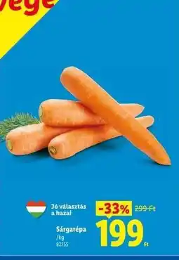 Lidl Sárgarépa ajánlat