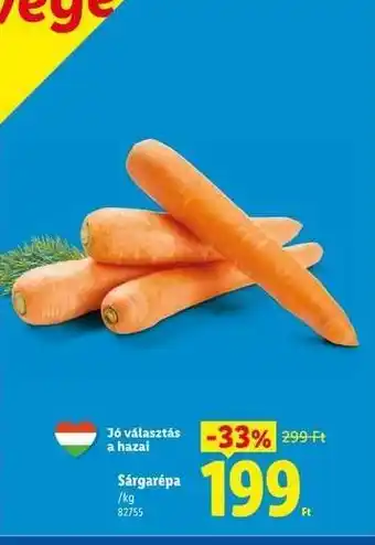 Lidl Sárgarépa ajánlat