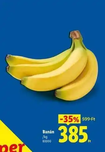 Lidl Banán ajánlat