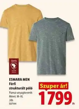 Lidl ESMARA MEN ajánlat