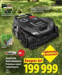 Lidl PARKSIDE PERFORMANCE Prémium smart robotfűnyíró ajánlat