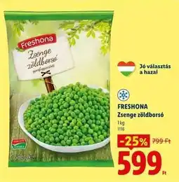 Lidl Freshona Zsenge zöldborsó ajánlat