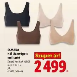 Lidl ESMARA Női lézervágott melltartó ajánlat