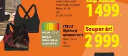 Lidl CRIVIT High Level sportmelltartó ajánlat