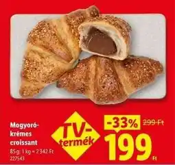 Lidl Mogyorókrémes croissant ajánlat