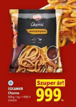 Lidl SOL&MAR Churros ajánlat