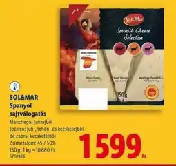 Lidl SOL&MAR Spanyol sajtválogatás ajánlat