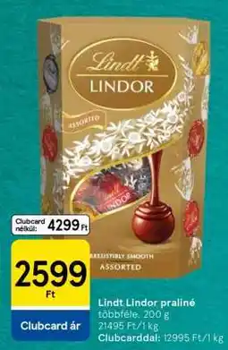 Tesco Lindt Lindor praliné ajánlat