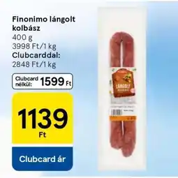 Tesco FINONIMO LÁNGOLT KOLBÁSZ ajánlat