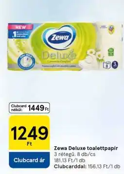 Tesco Zewa Deluxe toalettpapír ajánlat