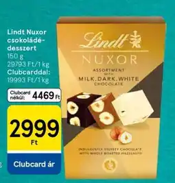 Tesco Lindt Nuxor csokoládé-desszert ajánlat