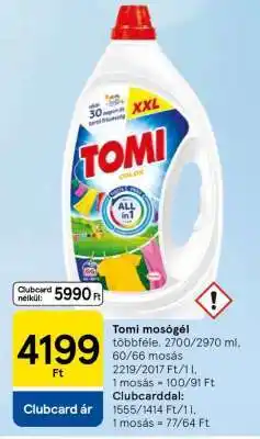 Tesco TOMI Mosógél ajánlat