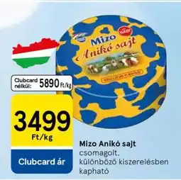 Tesco Mizo Anikó Sajt ajánlat